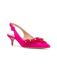 fuchsia Leder Pumps von Aquazzura