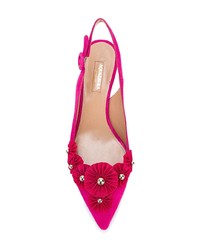 fuchsia Leder Pumps von Aquazzura