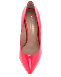 fuchsia Leder Pumps von Kurt Geiger