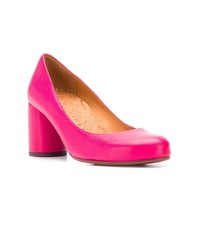 fuchsia Leder Pumps von Chie Mihara