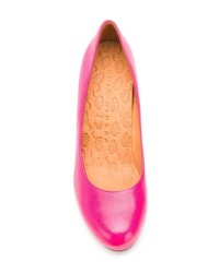 fuchsia Leder Pumps von Chie Mihara