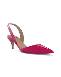 fuchsia Leder Pumps von Paul Andrew