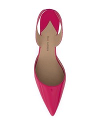 fuchsia Leder Pumps von Paul Andrew