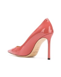 fuchsia Leder Pumps von Jimmy Choo