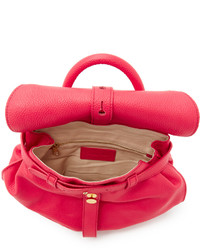 fuchsia Leder Rucksack von See by Chloe