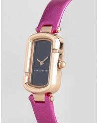 fuchsia Leder Uhr von Marc Jacobs