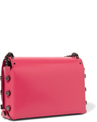 fuchsia Leder Umhängetasche von Jimmy Choo