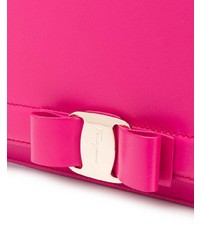 fuchsia Leder Umhängetasche von Salvatore Ferragamo