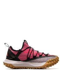 fuchsia niedrige Sneakers mit Karomuster von Nike