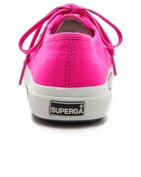 fuchsia niedrige Sneakers von Superga