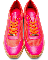 fuchsia niedrige Sneakers von Stella McCartney