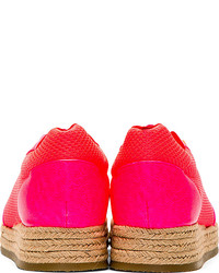 fuchsia niedrige Sneakers von Stella McCartney