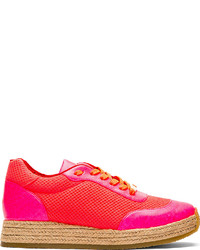 fuchsia niedrige Sneakers von Stella McCartney