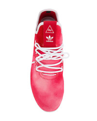 fuchsia niedrige Sneakers von Adidas By Pharrell Williams