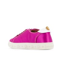 fuchsia niedrige Sneakers von Aquazzura