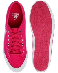 fuchsia niedrige Sneakers von Le Coq Sportif