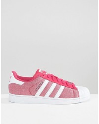 fuchsia niedrige Sneakers von adidas