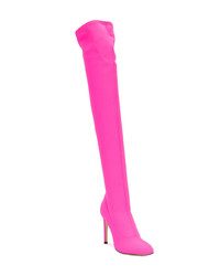 fuchsia Overknee Stiefel von Giuseppe Zanotti Design