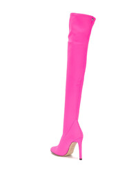 fuchsia Overknee Stiefel von Giuseppe Zanotti Design