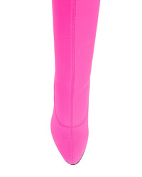 fuchsia Overknee Stiefel von Giuseppe Zanotti Design