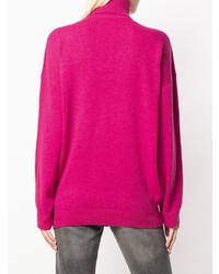 fuchsia Oversize Pullover von Balenciaga