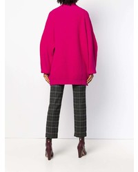 fuchsia Oversize Pullover von Erika Cavallini