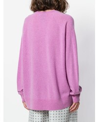 fuchsia Oversize Pullover von Christian Wijnants