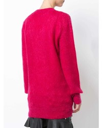 fuchsia Oversize Pullover von Saint Laurent