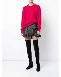 fuchsia Oversize Pullover von Saint Laurent