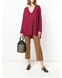 fuchsia Oversize Pullover von Twin-Set