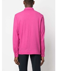 fuchsia Polo Pullover von Massimo Alba