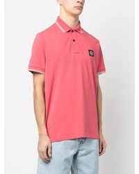 fuchsia Polohemd von Stone Island