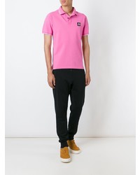 fuchsia Polohemd von Stone Island