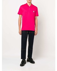 fuchsia Polohemd von Alexander McQueen