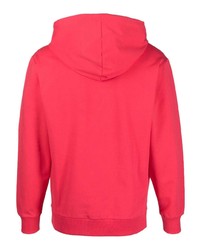 fuchsia Pullover mit einem Kapuze mit Paisley-Muster von Moschino