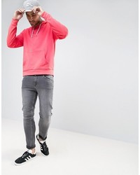 fuchsia Pullover mit einem Kapuze von Asos