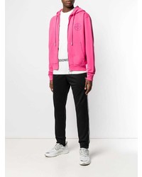 fuchsia Pullover mit einem Kapuze von Off-White