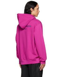 fuchsia Pullover mit einem Kapuze von Wooyoungmi