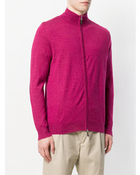 fuchsia Pullover mit einem Reißverschluß von N.Peal