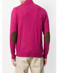 fuchsia Pullover mit einem Reißverschluß von N.Peal