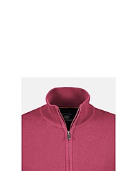 fuchsia Pullover mit einem Reißverschluß von LERROS