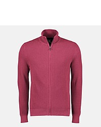 fuchsia Pullover mit einem Reißverschluß von LERROS