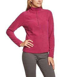 fuchsia Pullover mit einem Reißverschluß von Mammut