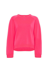 fuchsia Pullover mit einem Rundhalsausschnitt von Adam Lippes