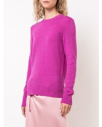 fuchsia Pullover mit einem Rundhalsausschnitt von Barrie