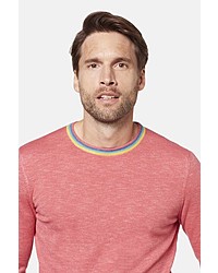 fuchsia Pullover mit einem Rundhalsausschnitt von Bugatti