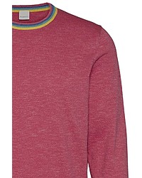 fuchsia Pullover mit einem Rundhalsausschnitt von Bugatti