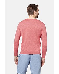 fuchsia Pullover mit einem Rundhalsausschnitt von Bugatti