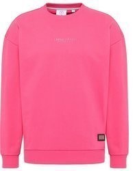 fuchsia Pullover mit einem Rundhalsausschnitt von CARLO COLUCCI