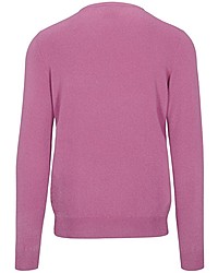 fuchsia Pullover mit einem Rundhalsausschnitt von COMMANDER